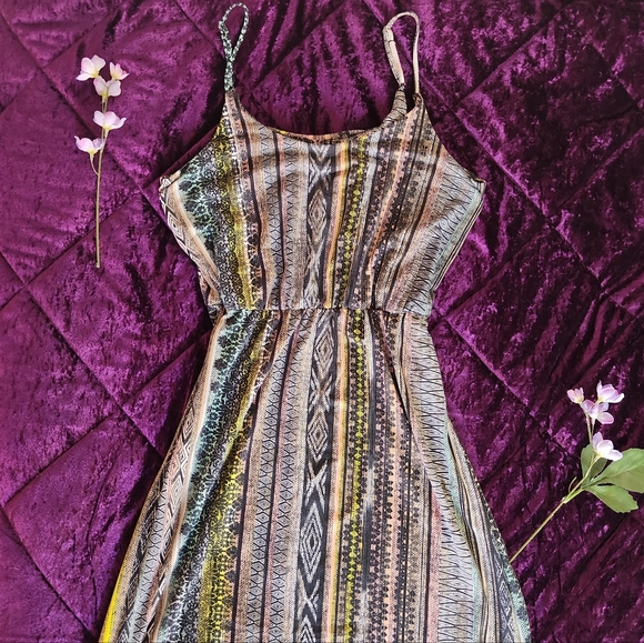 Maurices Multicolor Striped Maxi Dress - Picture 1 of 5
